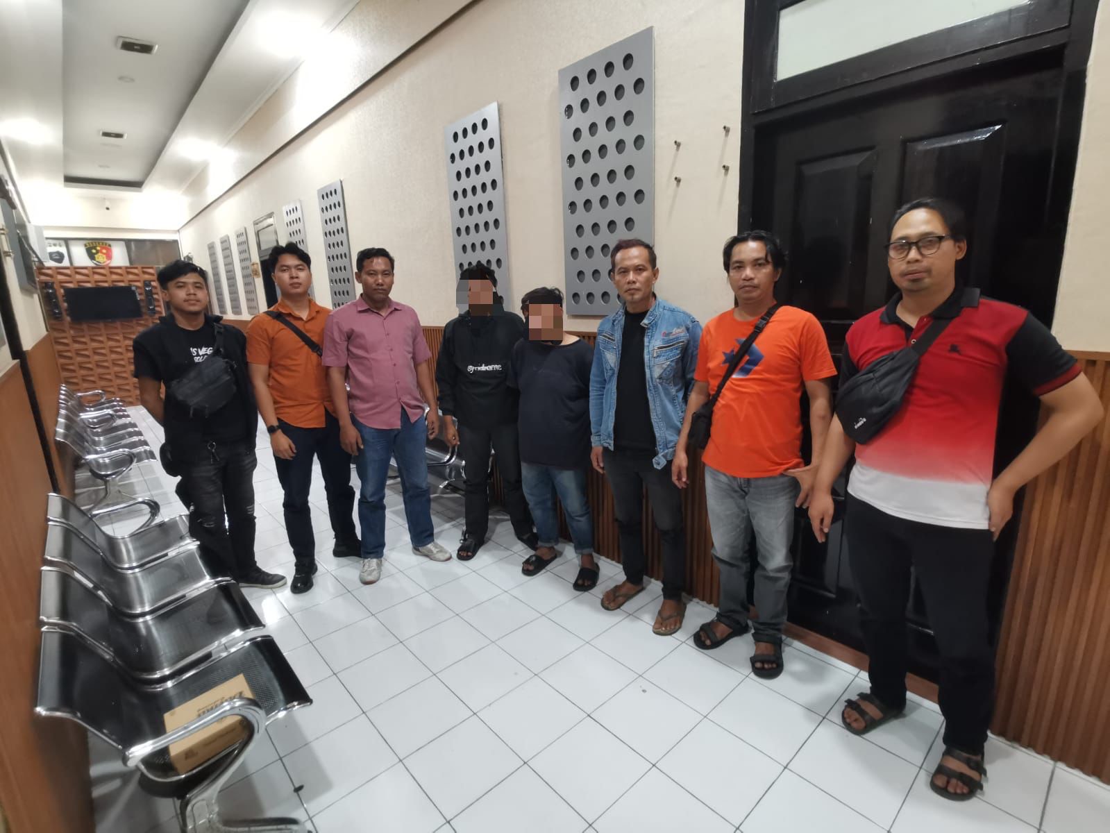 Pelaku curanmor di wilayah Malang diamankan petugas saat membesuk tahanan di Polres Blitar (dok. Humas Polres Blitar untuk tagarjatim.id)